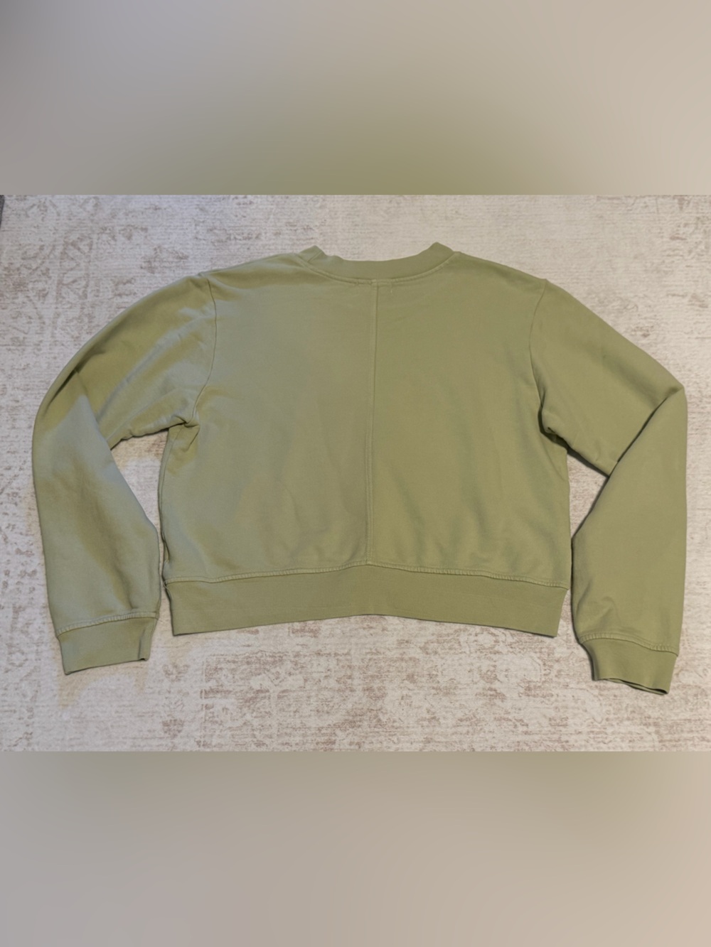 Cotton Citizen Crewneck Sweatshirt Sage Green Made USA Medium - Picture 6 of 8